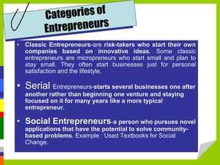 Serial Entrepreneur Examples Basic BookkeepingPPT.ppt