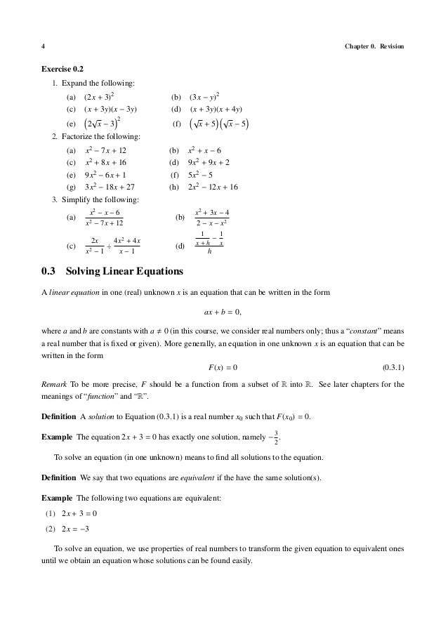 Basic calculus