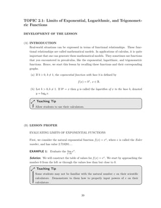 Basic Calculus Study Guide for STEM Students (K-12) | PDF