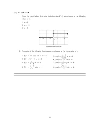 Basic Calculus Study Guide for STEM Students (K-12) | PDF