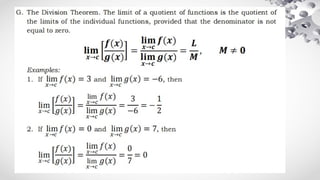 BASIC CALCULUS 1 care of wow math in youtube | PPTX