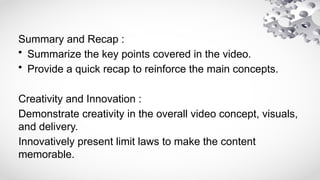 BASIC CALCULUS 1 care of wow math in youtube | PPTX