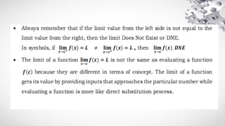 BASIC CALCULUS 1 care of wow math in youtube | PPTX