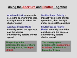 Basic camera controls | PDF