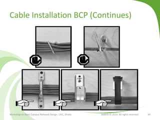Cable Installation BCP (Continues)
Workshop on Basic Campus Network Design, UGC, Dhaka BdREN © 2014. All rights reserved 44
 