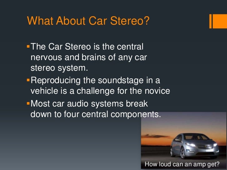 Is A Car Radio S Sound Measured In Decibels Is A Car Radio S Sound Measured In Decibels