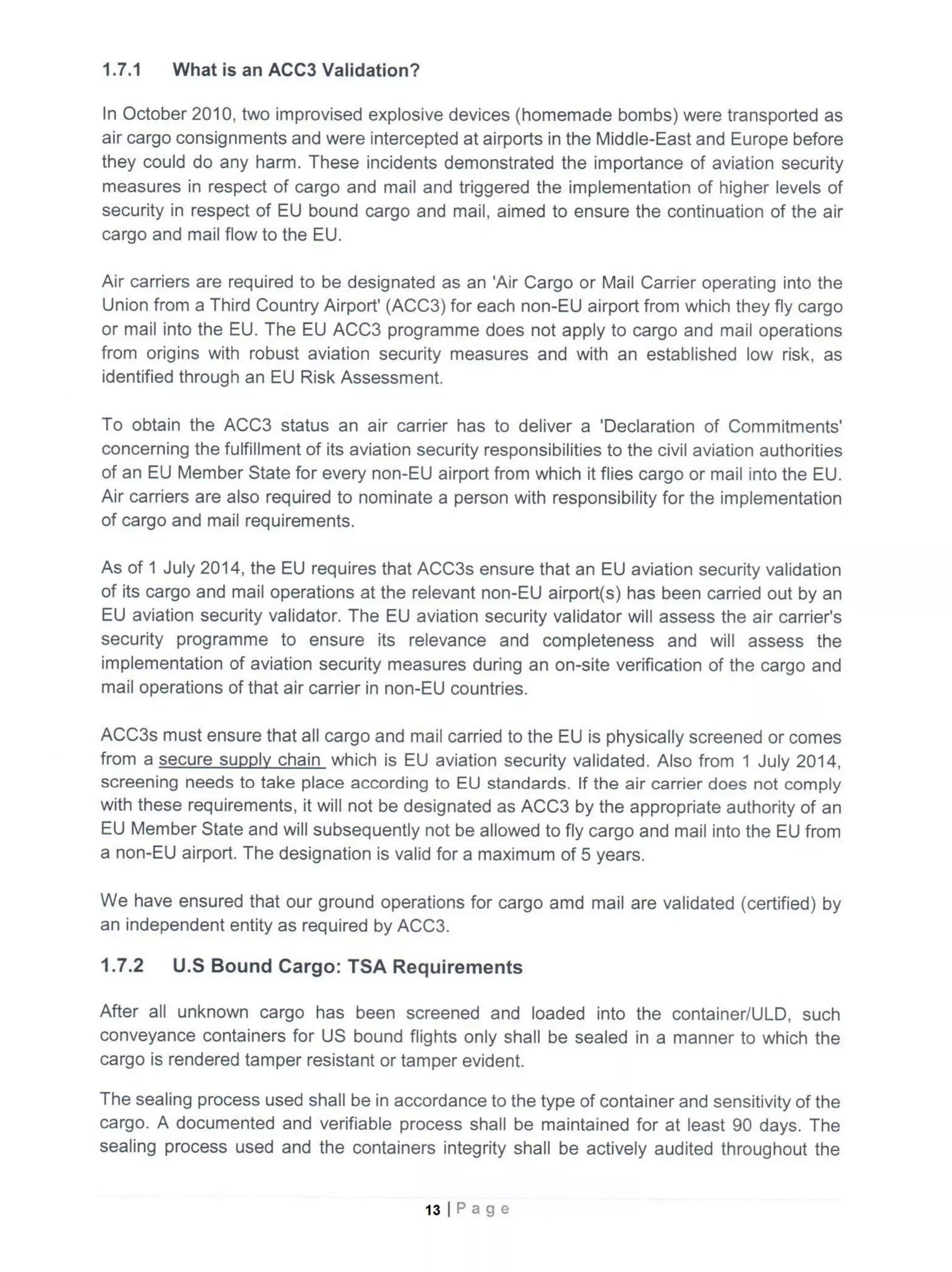 Basic cargo course manual