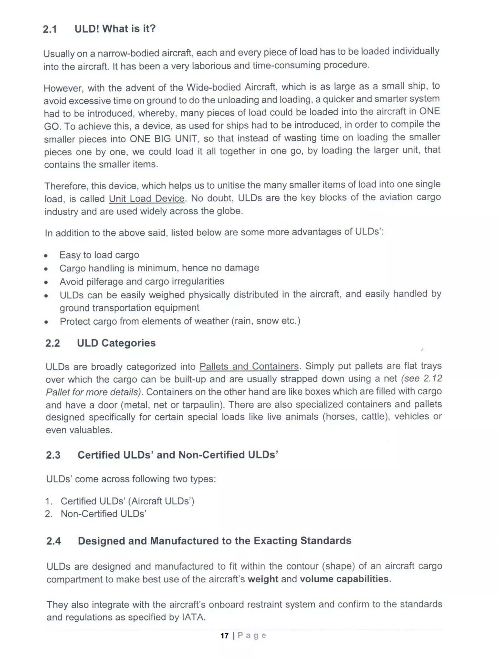 Basic cargo course manual