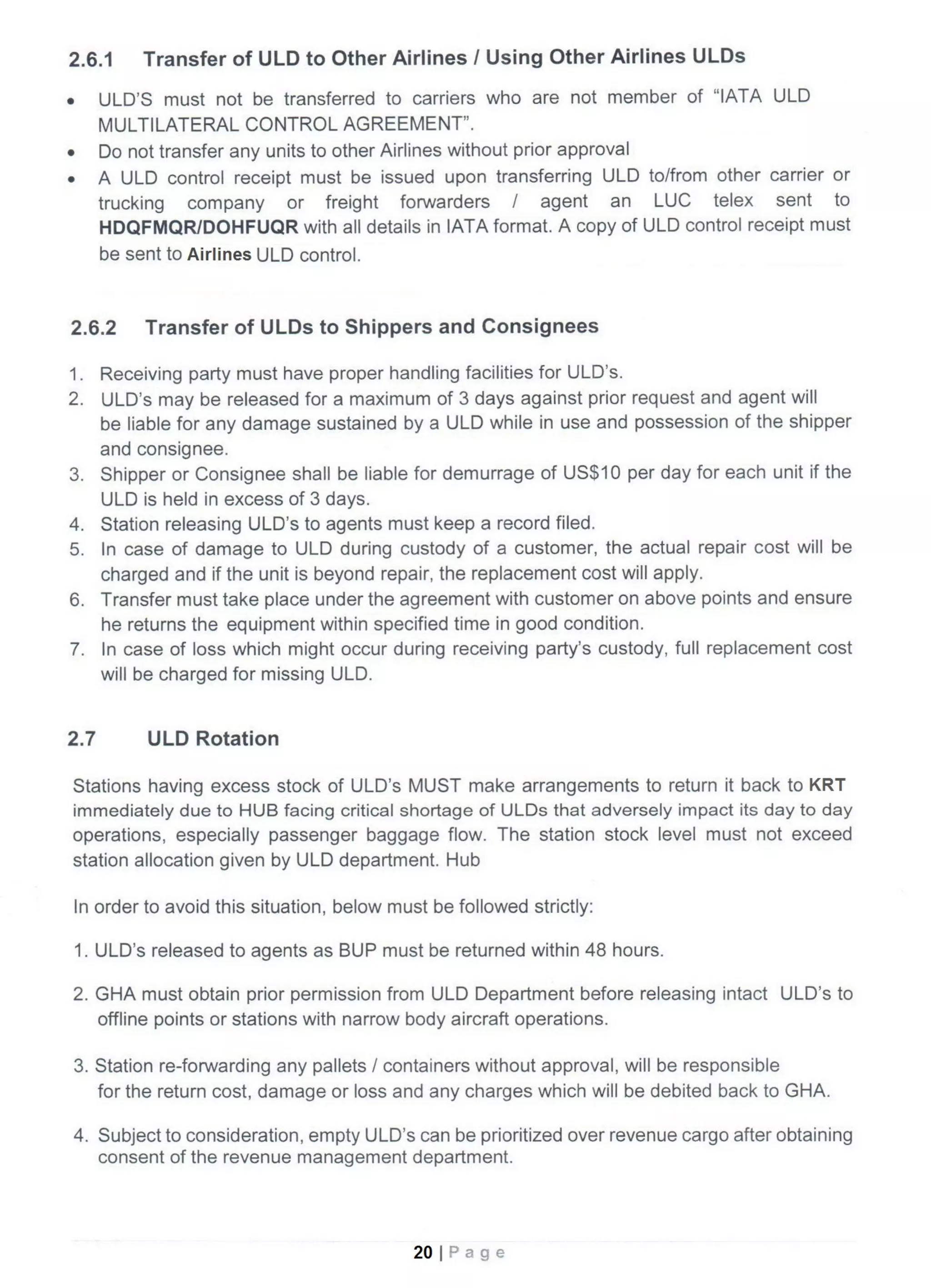 Basic cargo course manual