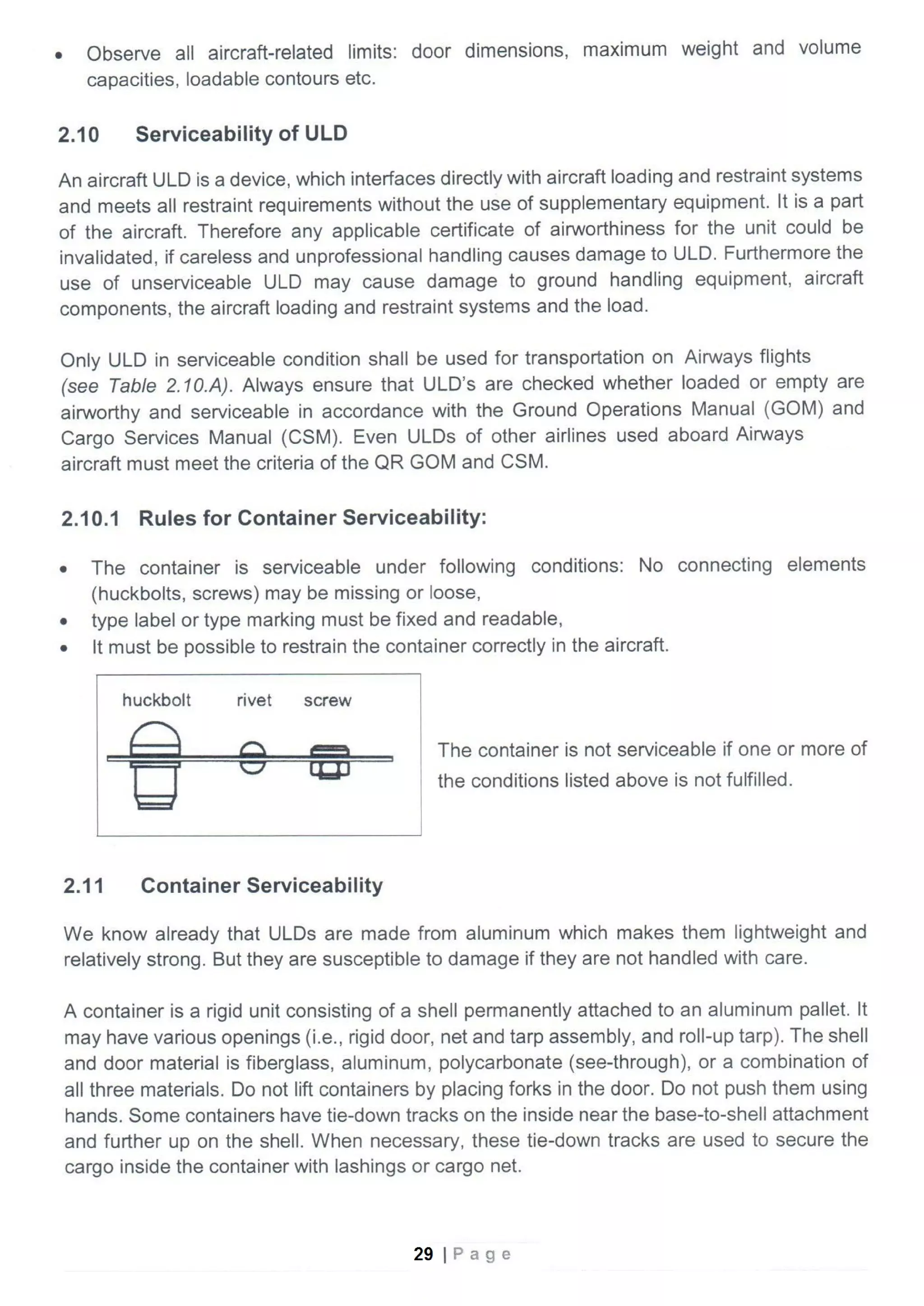 Basic cargo course manual