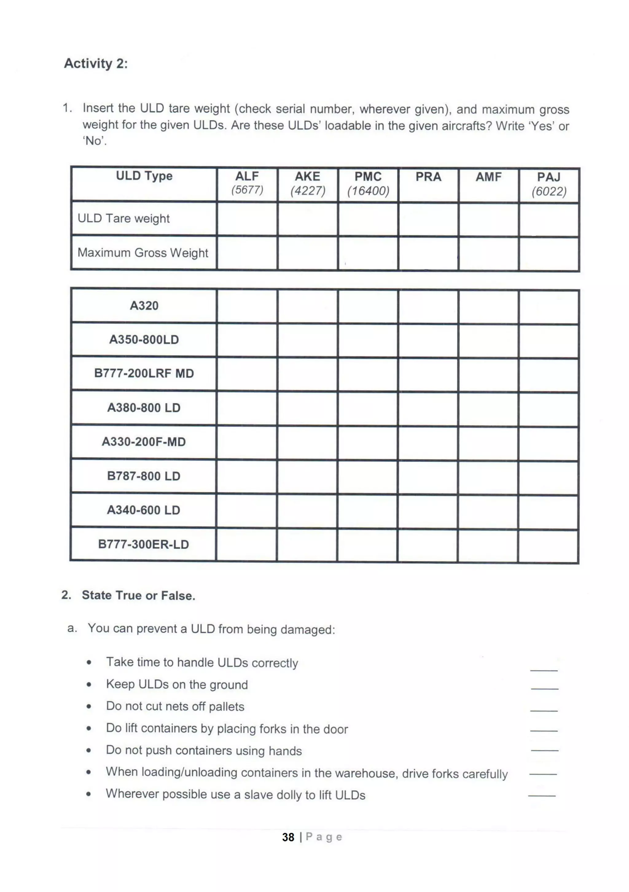 Basic cargo course manual