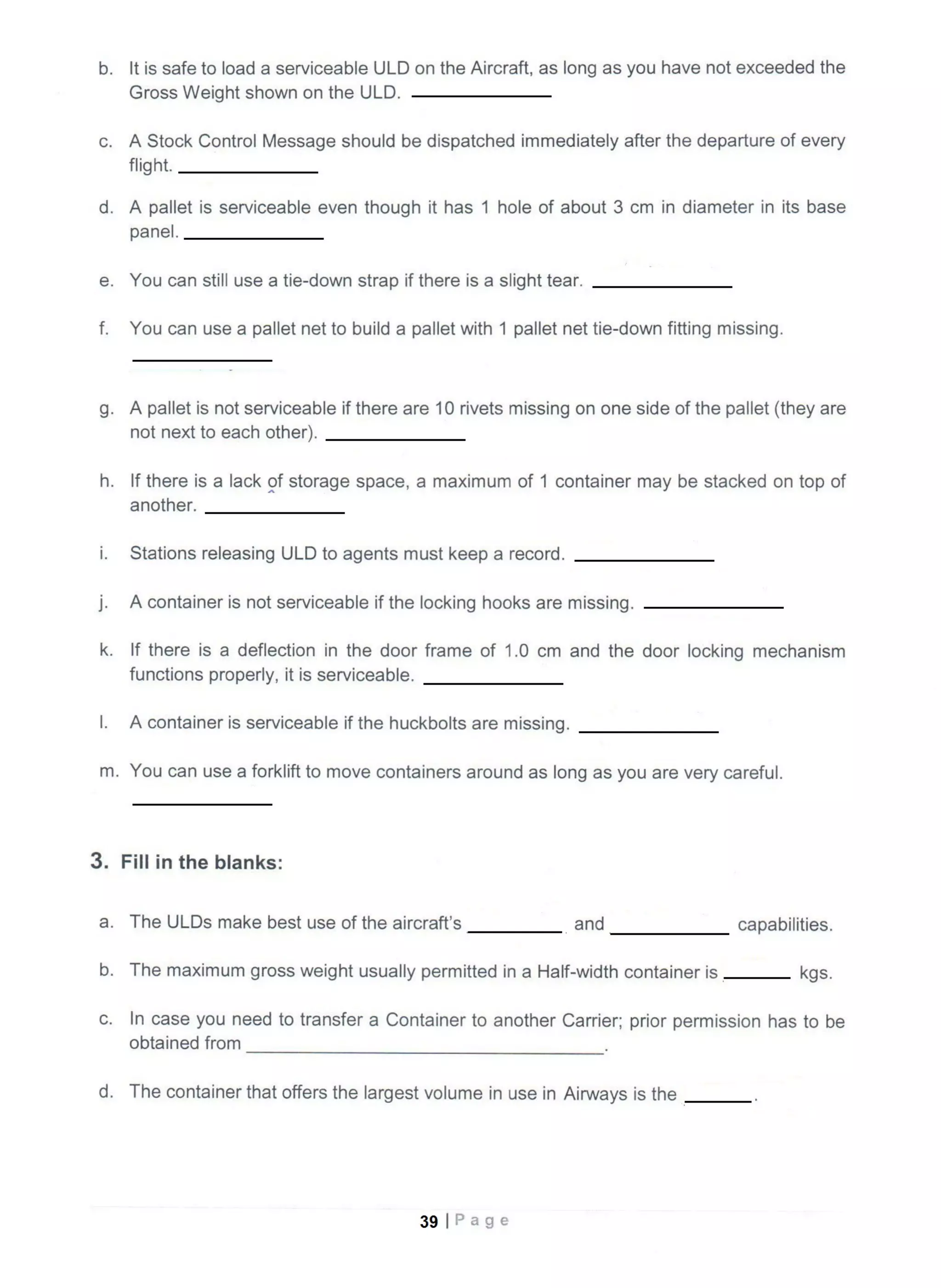 Basic cargo course manual