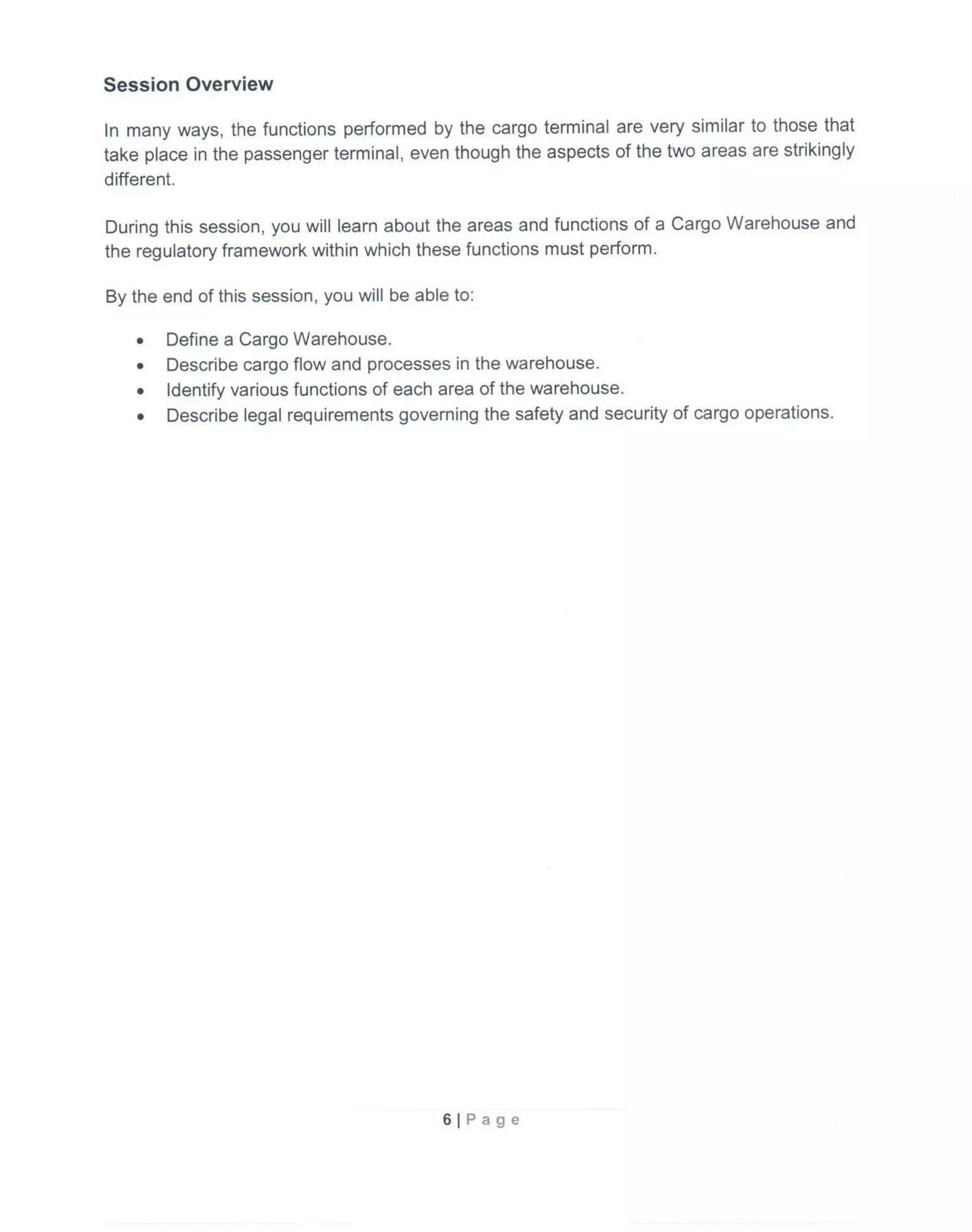 Basic cargo course manual