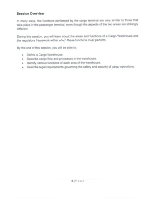 Basic cargo course manual | PDF