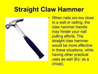 Define claw hammer discount