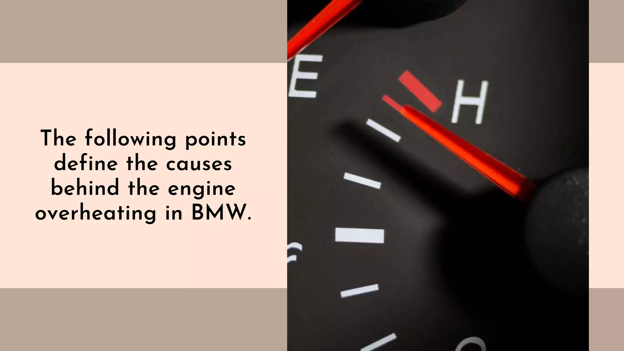 Basic Causes Behind the Engine Overheating in BMW | PPT