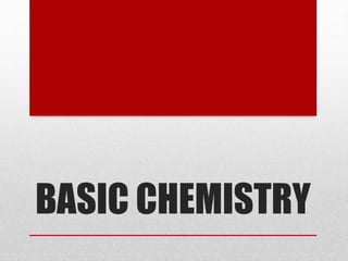BASIC CHEMISTRY
 