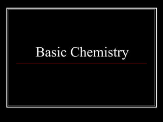 Basic Chemistry 