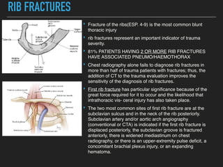 Trauma To Rib Making Rib Inverted Basic chest trauma | PDF