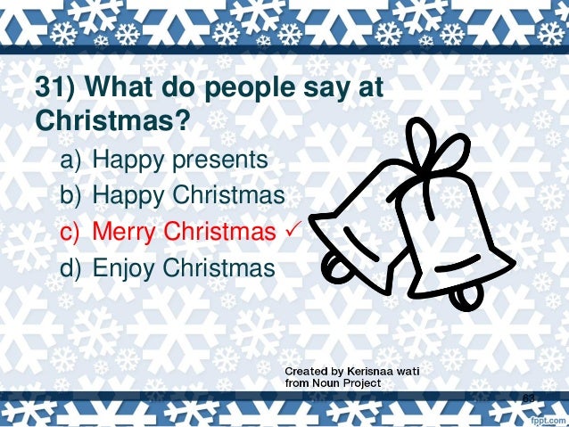 Basic Christmas Trivia