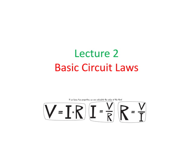 Basic circuit laws | PPT