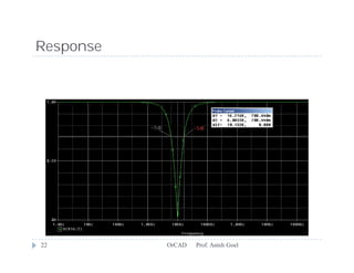 Response




22         OrCAD   Prof. Anish Goel
 