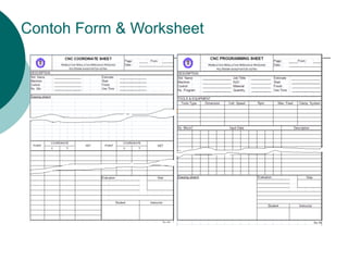 Contoh Form & Worksheet
 