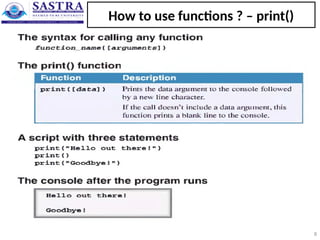 Basic coding skills_python and its applications | PPT