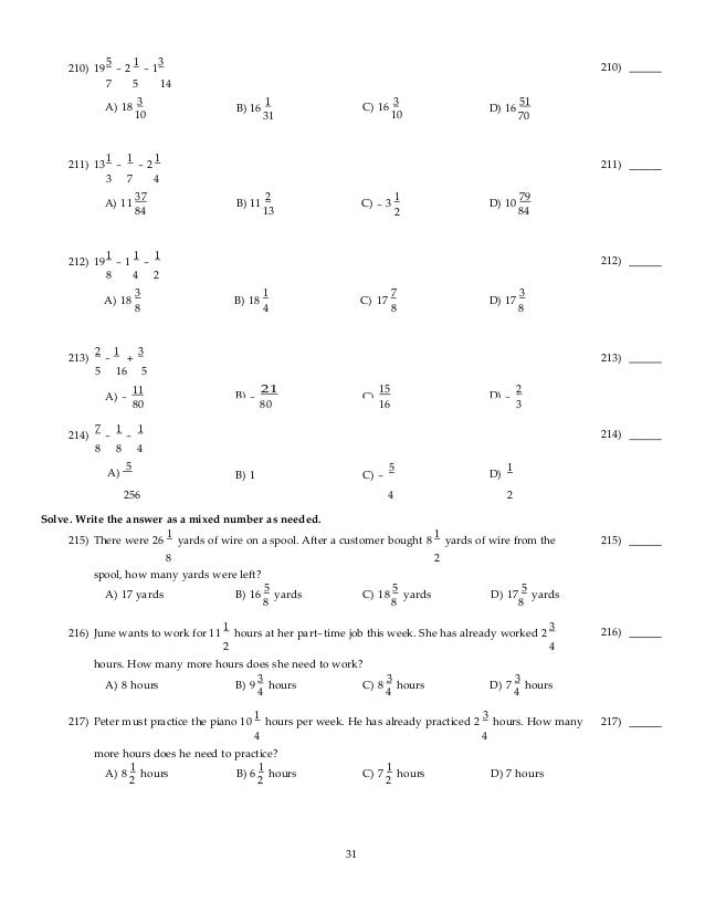 basic college mathematics through applications 5th edition akst test 80 16 in simplest form