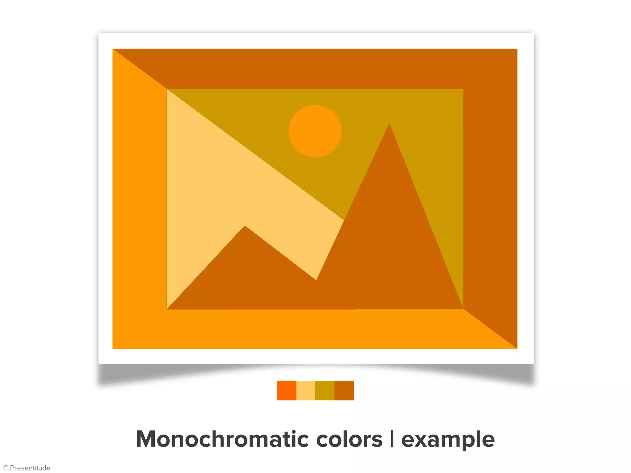 Monochromatic colors | example
 