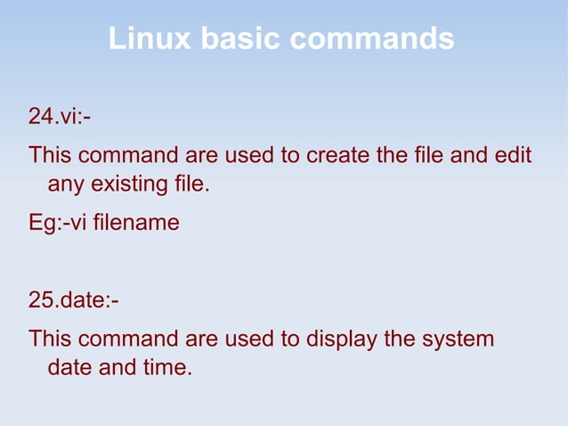 Basic command ppt