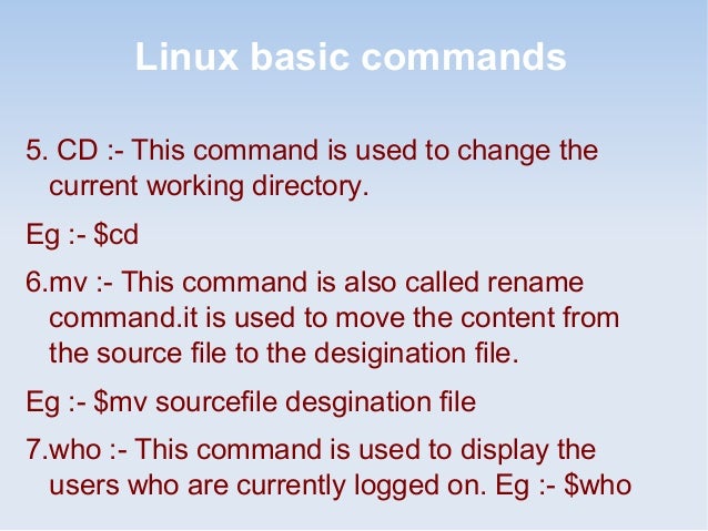 Basic command ppt