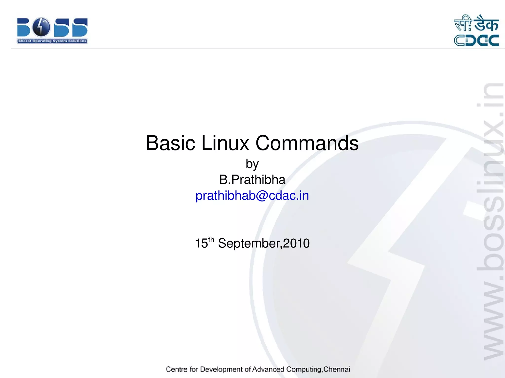 Basic linux commands | PDF