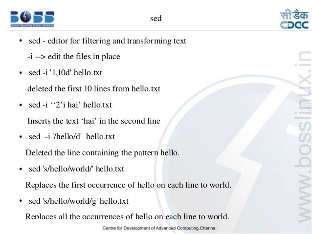 Basic linux commands