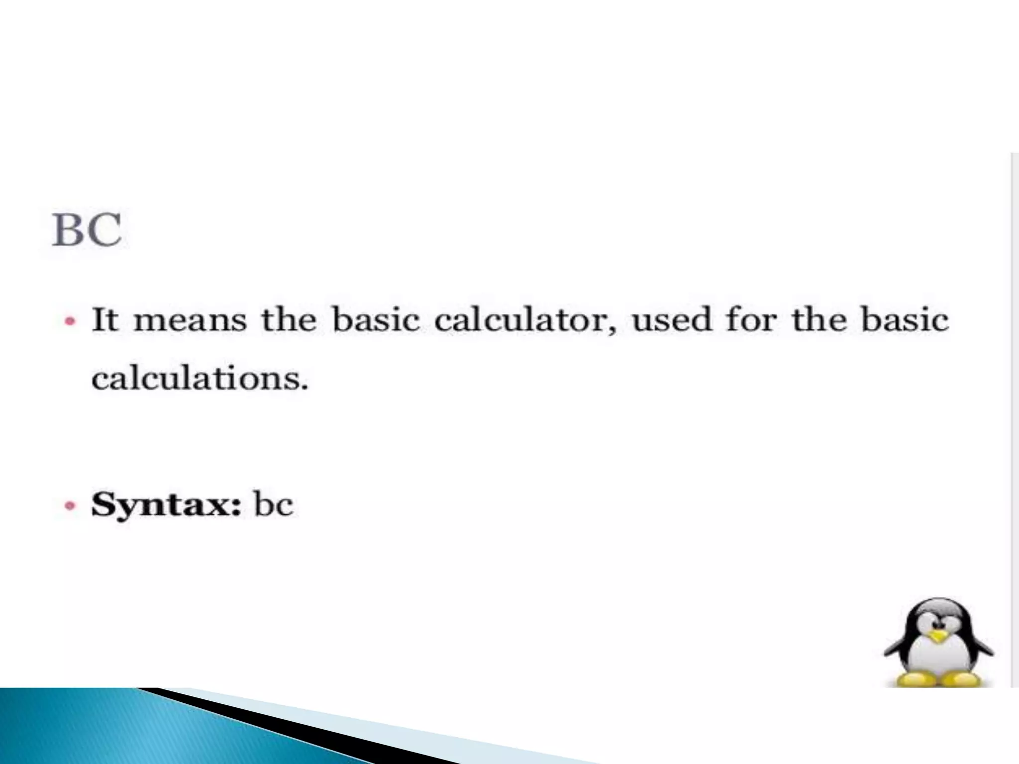Basic Commands.ppt | Operating Systems | Computer Software and Applications