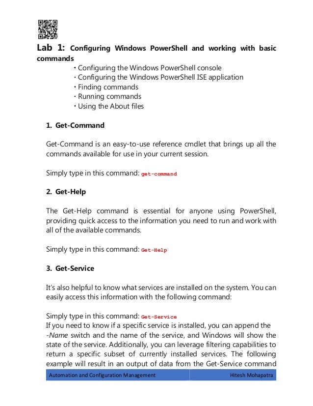 Basic Commands For Powershell Configuring Windows Powershell And Wo Basic Commands For Powershell Configuring Windows Powershell And Wo