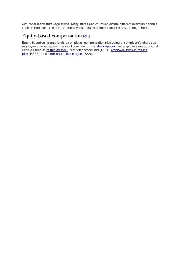 Non qualified stock options private company