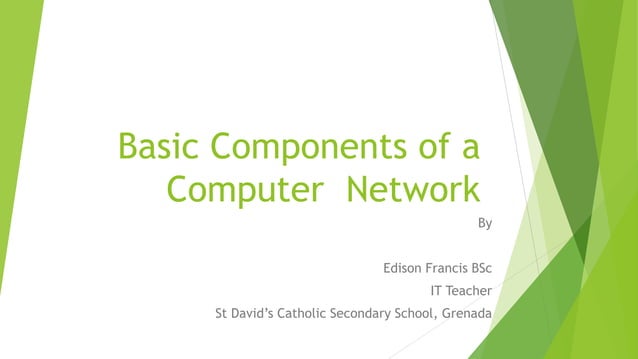 Basic components of a computer network | PPT