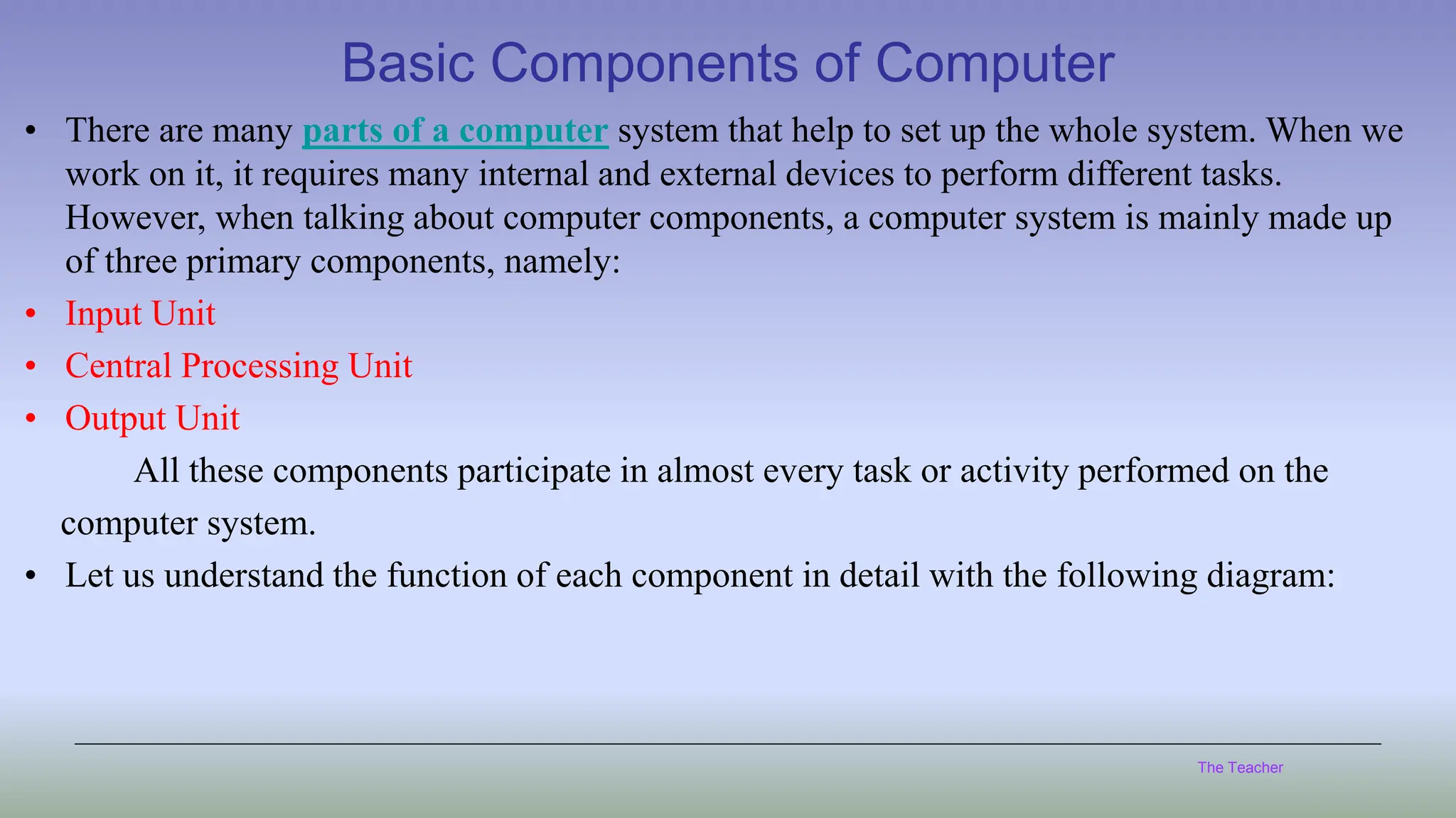 Basic Components of Computer....pdf | Computer Peripherals | Computing