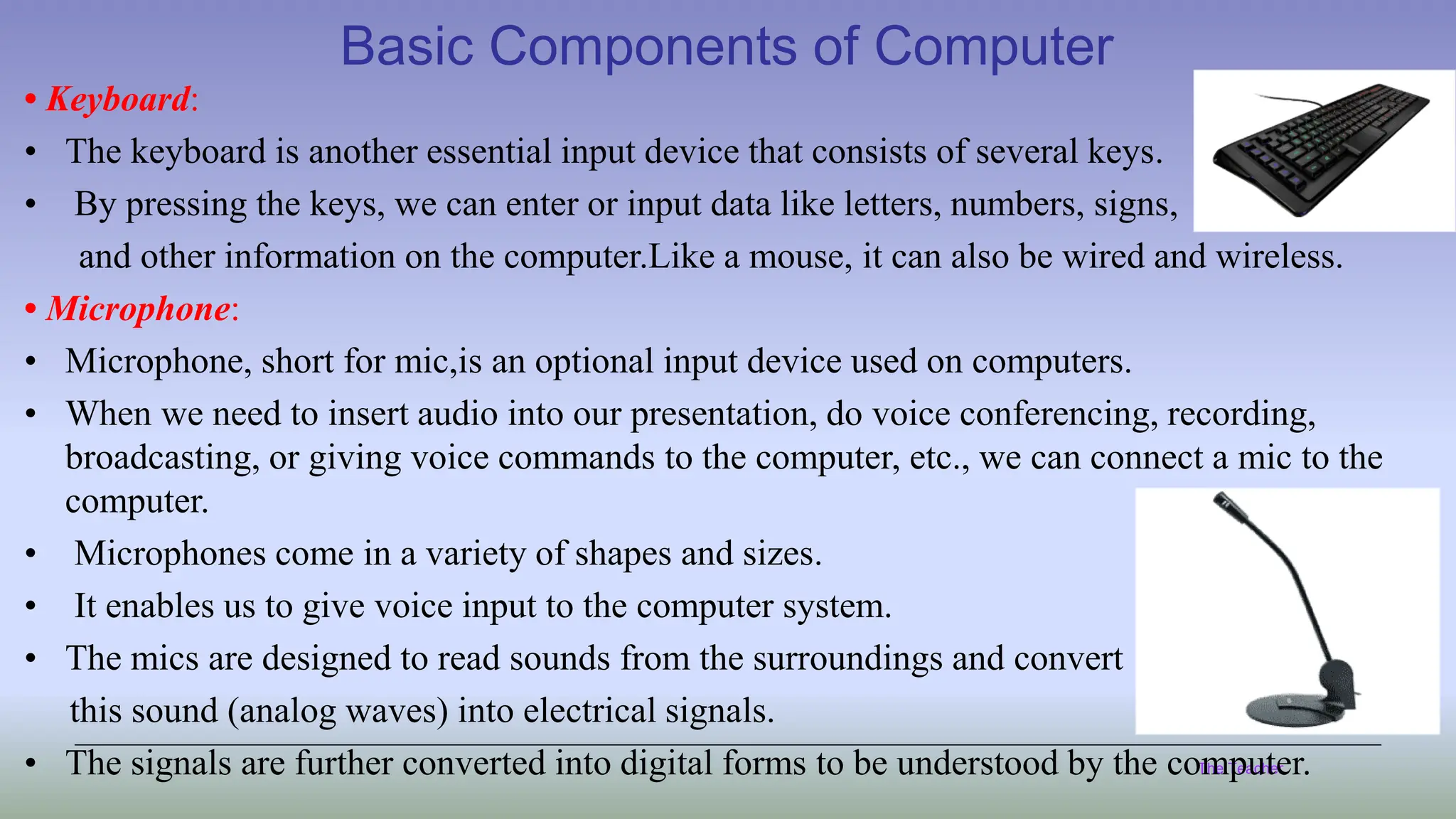 Basic Components of Computer....pdf | Computer Peripherals | Computing
