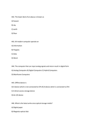 Basic computer question | PDF