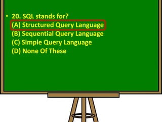 20 basic computer mcqs | PPTX