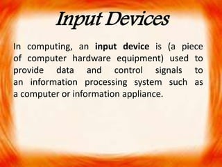 Presentation on Basic Computer | PPTX