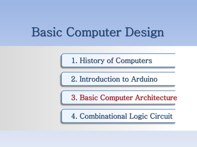Basic computer architecture | PPTX