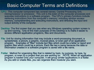 Basic computer | PPT