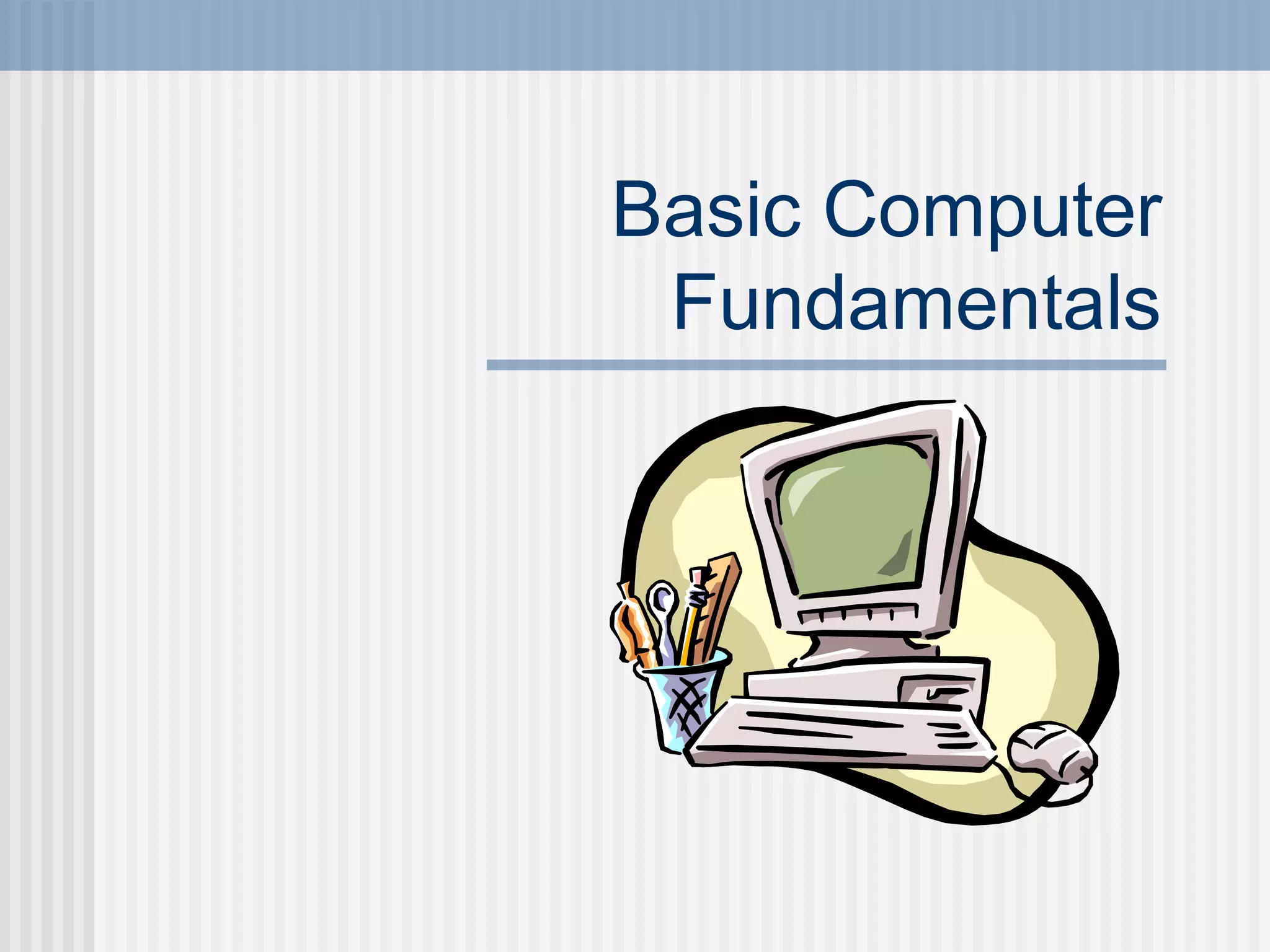Basic computer fundamentals (1) | PPT | Operating Systems | Computer ...