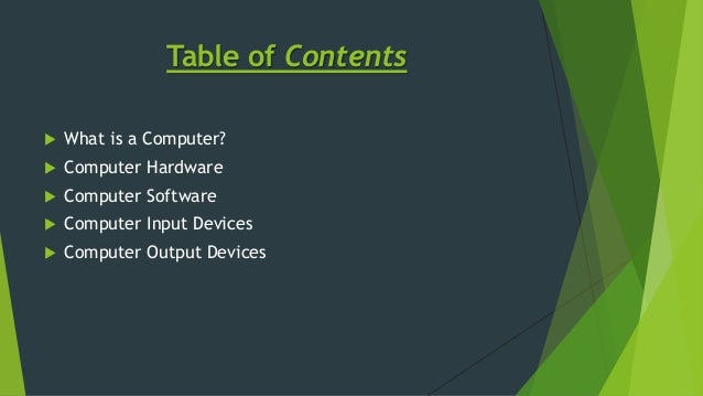 Basic computer information