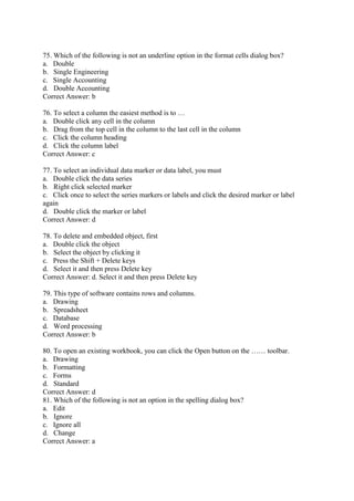 Basic computer mcqs | PDF