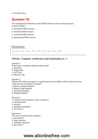 Basic computer mcqs | PDF