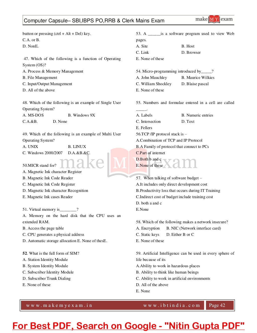 Basic Computer Notes Pdf In English